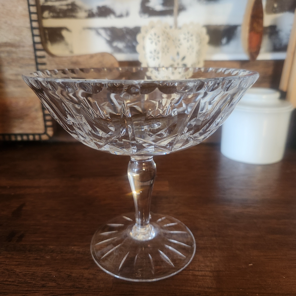 Lead Crystal Pedestal Candy Dish